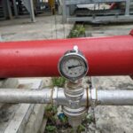 The photo is suitable to use for industry background photography, power plant poster and electricity content media.